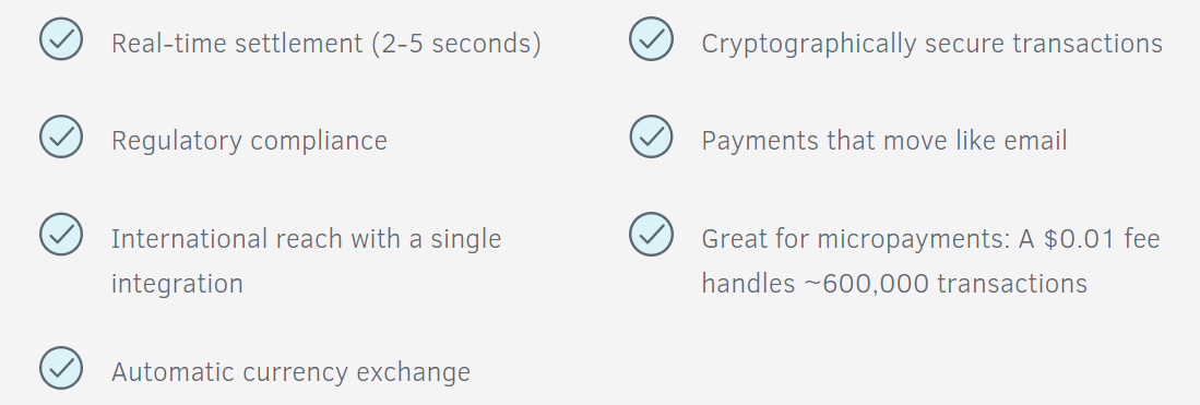 Infografika pokazuje prednosti Stellar Lumens blockchaina.