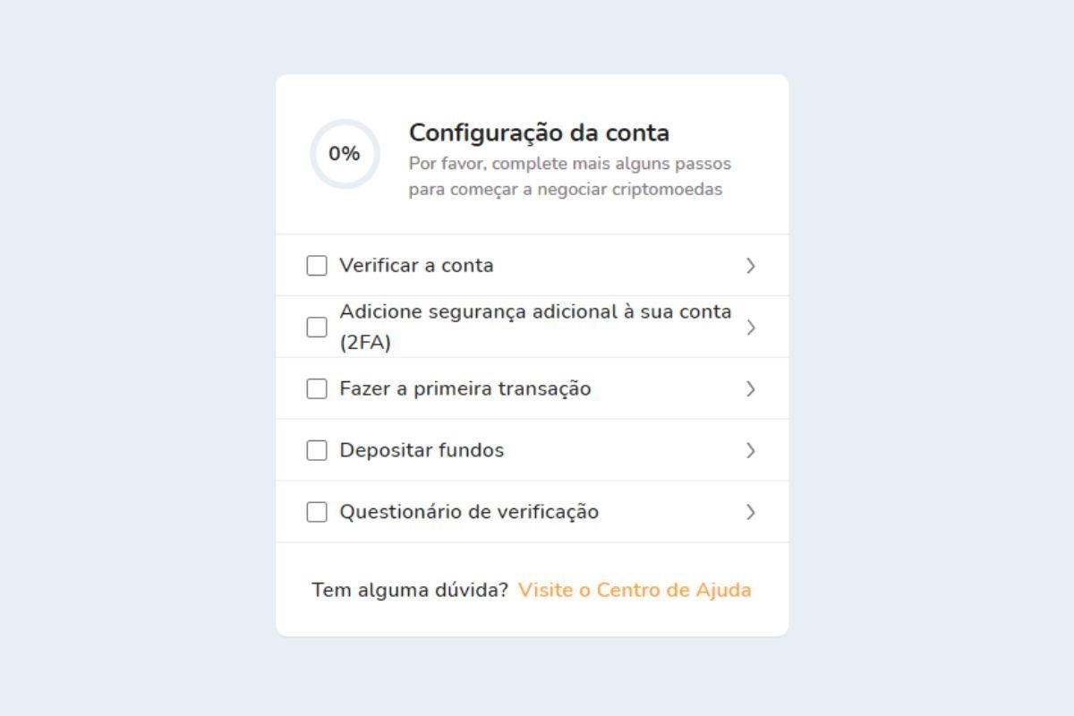 Verificação de identidade (KYC) na plataforma Bitcoin Store para compra, venda e armazenamento de criptomoedas
