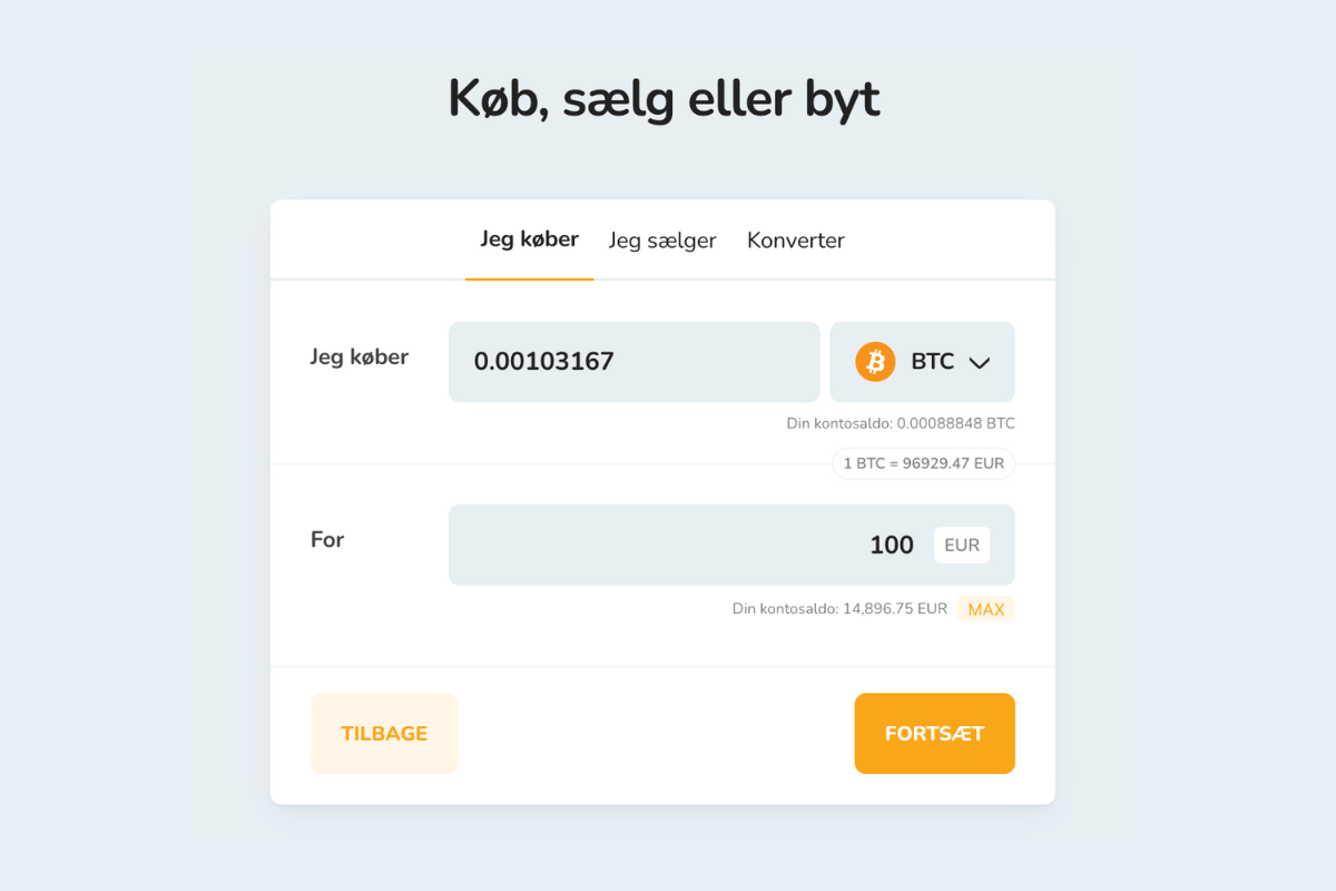 Køb Bitcoin (BTC) for Euro (EUR) på Bitcoin Store-børsen.