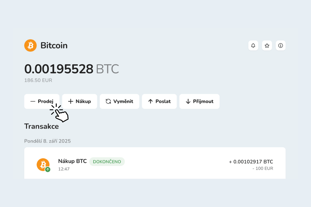Prodej Bitcoinu (BTC) a dalších kryptoměn pomocí digitální peněženky Bitcoin Store Wallet