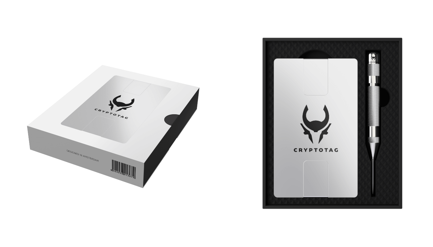 Crypto Tag Bitcoin Store introducing: CryptoTag - Your Ultimate Seed Phrase Protector